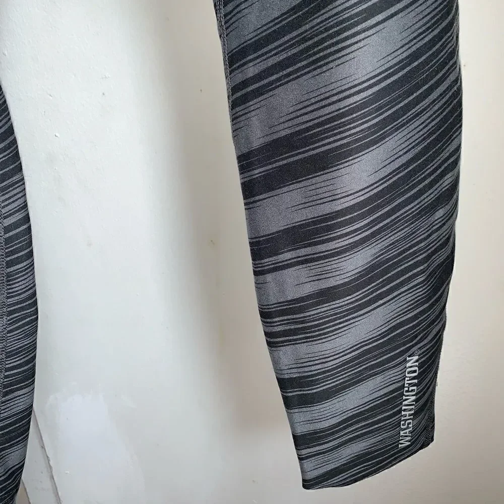 NIKE Dryfit Black and Grey Stripe 7/8 length Pants